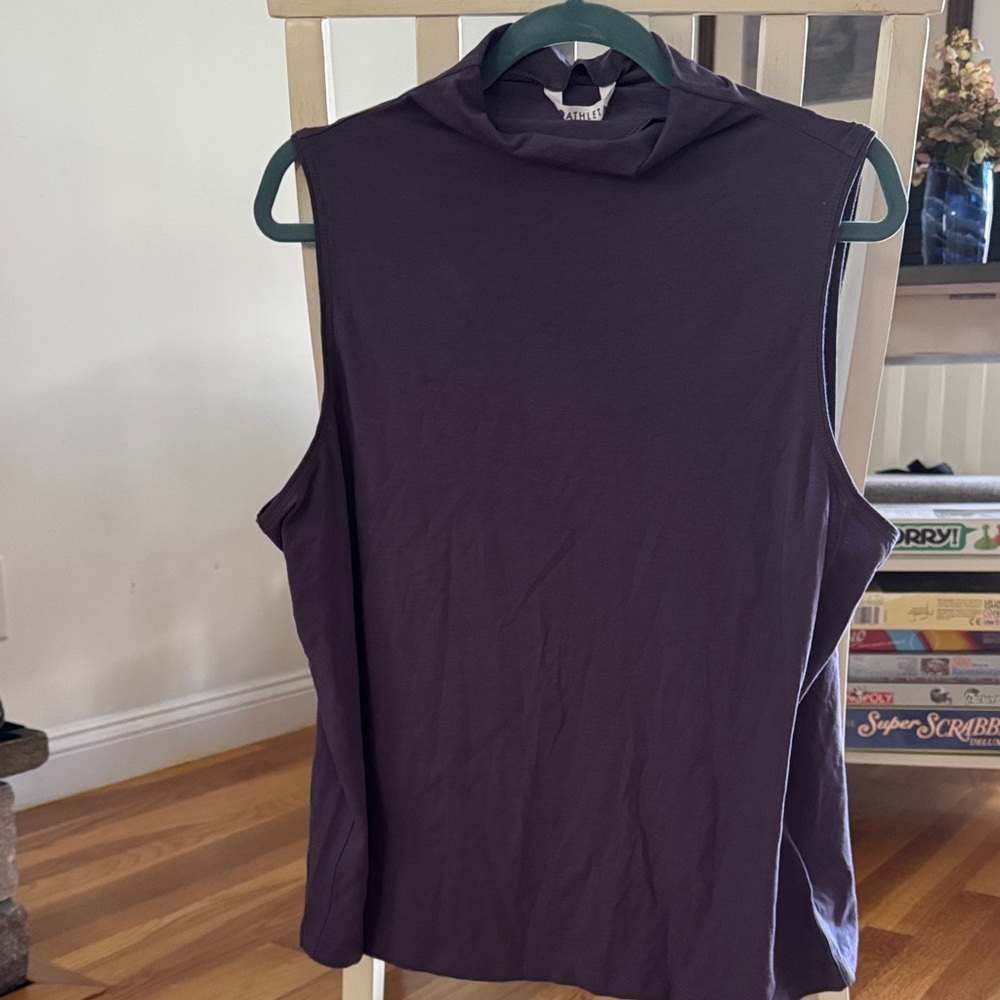 Athleta Sleeveless Dark Purple Tank Top
